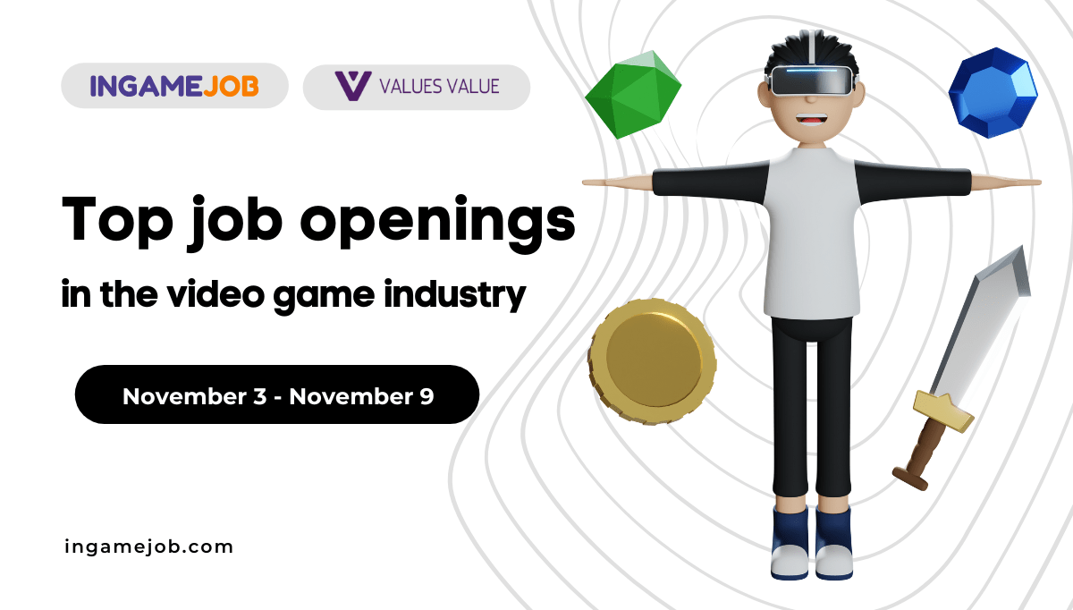 Top Job openings 3 November — 9 November 2022 Boost InGame Job