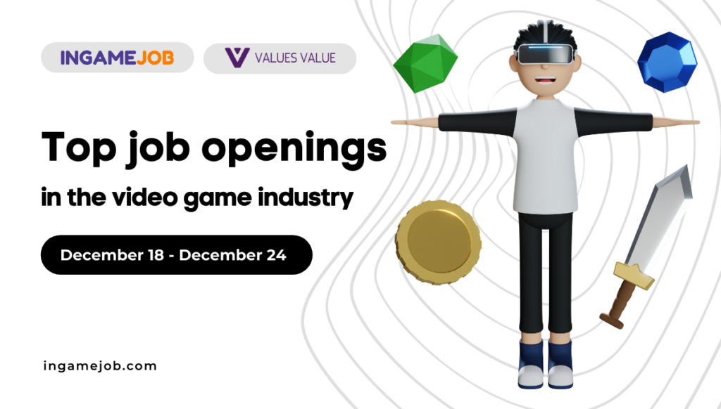 Top Job openings 18 December — 24 December - Boost InGame Job