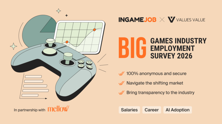 Join the Big Games Industry Employment Survey 2026: help us map the new gamedev reality - ingamejob survey 1920 1080 1 Join the Big Games Industry Employment Survey 2026: help us map the new gamedev reality - Boost InGame Job